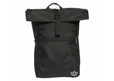 Pre-owned Adidas Originals Premium Essentials Rolltop Backpack In Black