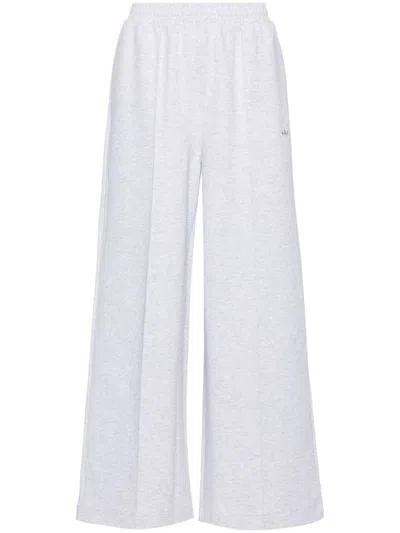 Adidas Originals Premium Essentials Wide-leg Track Trousers In Grey