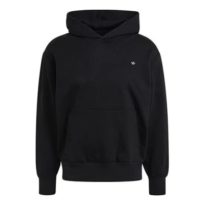 Adidas Originals Premium Hoody Athleisure Hooded Jumper For Men Black