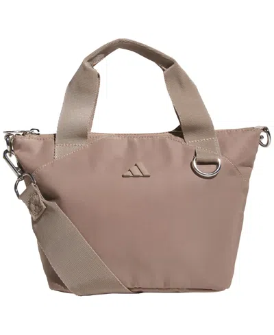 Adidas Originals Premium Mini Tote Bag In Brown
