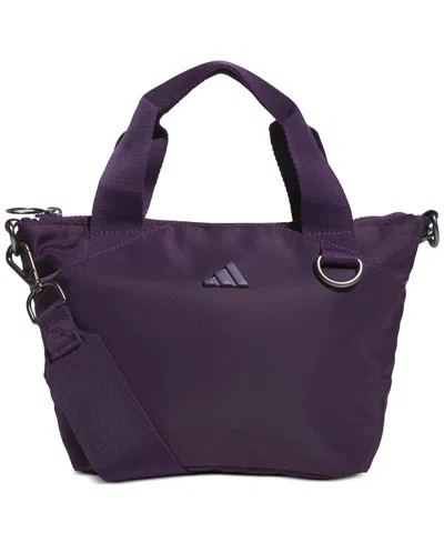 Adidas Originals Premium Mini Tote Bag In Purple