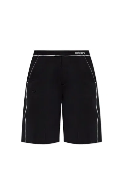 Adidas Originals Trefoil Logo Bermuda Shorts In Black