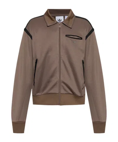 Adidas Originals Premium Track Jacket In Brown