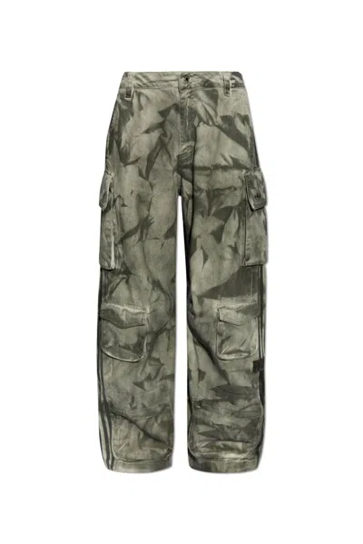 Adidas Originals Camouflage-print Cargo Trousers In Multi