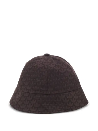 Adidas Originals Printed Bucket Hat In Brown