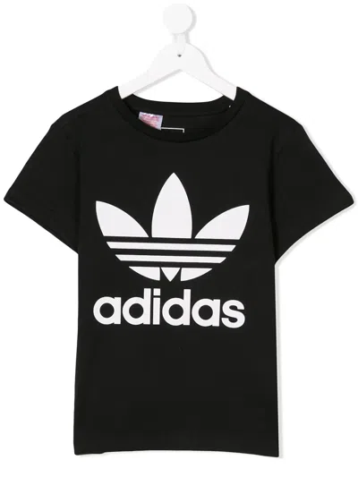 Adidas Originals Kids' Printed T-shirt In Black