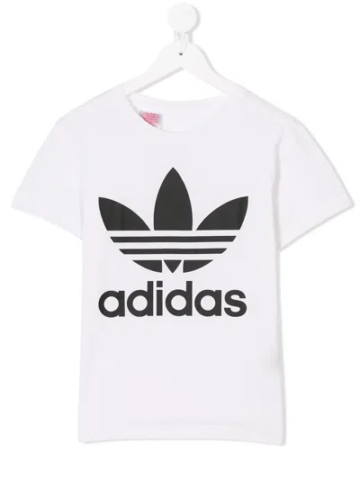 Adidas Originals Kids' Printed T-shirt In White