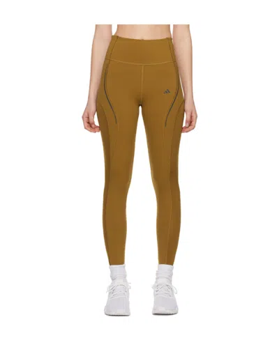 Adidas Originals Printed Tight Leggings In Brown