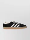 Adidas Originals Gazelle Suede Three-stripe Sneakers In Black