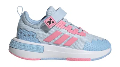 Pre-owned Adidas Originals Pro Minecraft Sneakers In Crystal Sky/bliss Pink/glow Blue