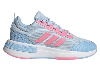 Pre-owned Adidas Originals Pro Minecraft Sneakers In Crystal Sky/bliss Pink/glow Blue