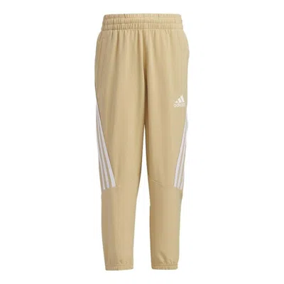 Adidas Originals (ps) Adidas 3-stripe Quick-dry Sports Pants 'tan' In Neutral