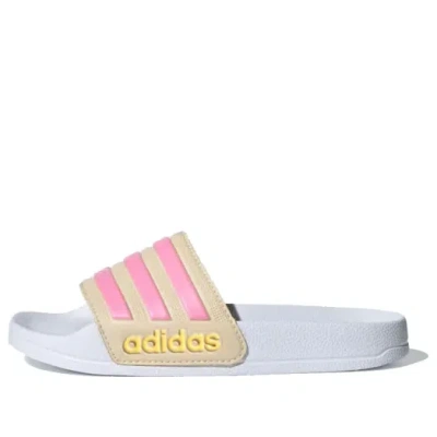 Adidas Originals (ps) Adidas Adilette Shower 'white Pink' In Multi