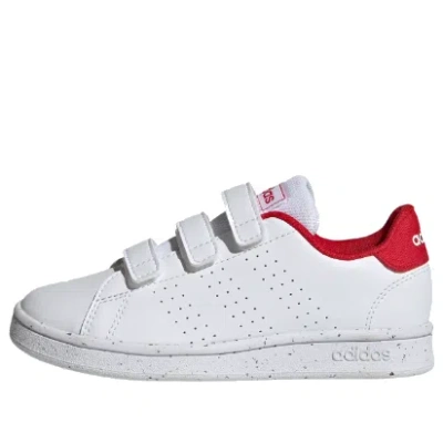 Adidas Originals (ps) Adidas Advantage Court Hook-and-loop 'white Red'