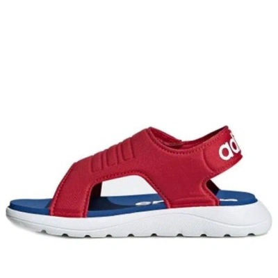 Adidas Originals (ps) Adidas Comfort Sandal C Soft Sole Cozy Sports Red Blue White Sandals 'red Blue White'