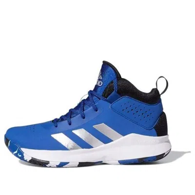 Adidas Originals (ps) Adidas Cross 'em Up 5 J Wide 'royal Blue'