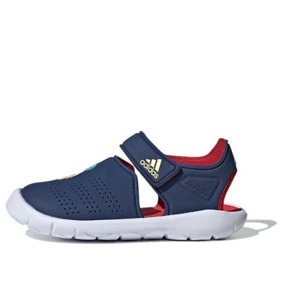 Adidas Originals (ps) Adidas Disney X Fortaswim Stripes J 'donald Duck' In Blue