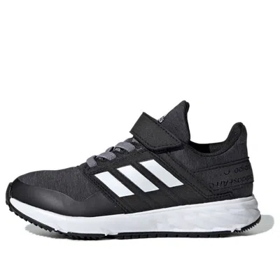 Adidas Originals (ps) Adidas Fortafaito El J 'dark Grey Heather' In Black