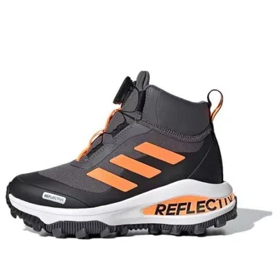 Adidas Originals (ps) Adidas Fortarun Boa Atr K Gray Orange Kid 'gray Black Orange'
