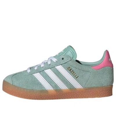 Adidas Originals (ps) Adidas Gazelle 'hazy Green White Pink'