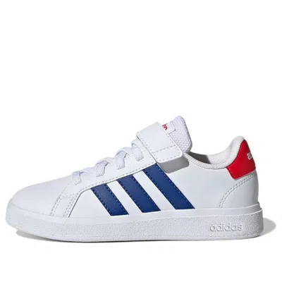 Adidas Originals (ps) Adidas Grand Court 2.0 'cloud White Royal Blue Vivid Red'