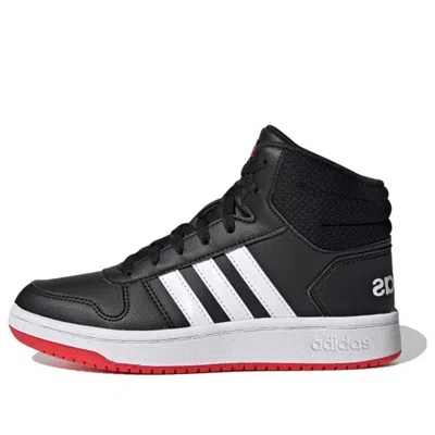 Adidas Originals (ps) Adidas Hoops 2.0 Mid J 'black Vivid Red'