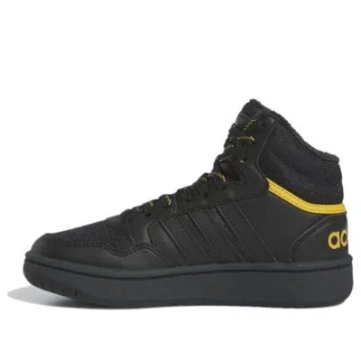 Adidas Originals (ps) Adidas Hoops 3.0 Mid J 'black Preloved Yellow'