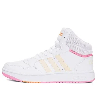 Adidas Originals (ps) Adidas Hoops Mid 3.0 K 'white Pink'