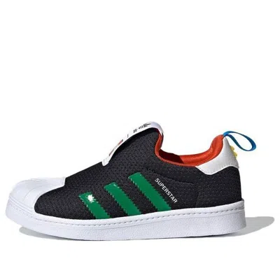 Adidas Originals (ps) Adidas Lego X Superstar 360 J 'black Green'