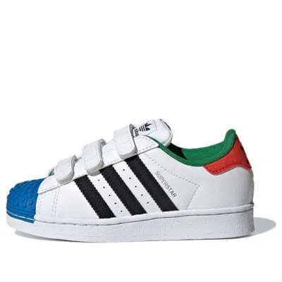 Adidas Originals (ps) Adidas Lego X Superstar Cf J 'white Red Blue'