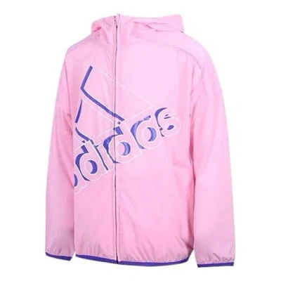 Adidas Originals (ps) Adidas Logo Hooded Jacket 'pink'