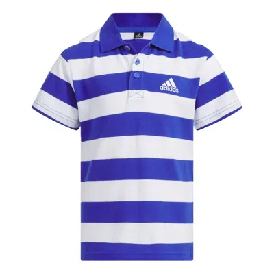 Adidas Originals (ps) Adidas Logo Polo Shirt 'white Blue'