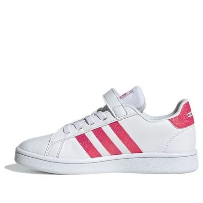Adidas Originals (ps) Adidas Neo Grand Court 'white Pink' In Multi