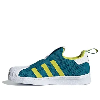 Adidas Originals (ps)  Superstar 360 C 'green White Yellow' In Blue