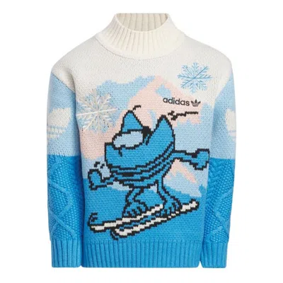 Adidas Originals (ps)  Xmas Sweater 'multi Color' In Blue
