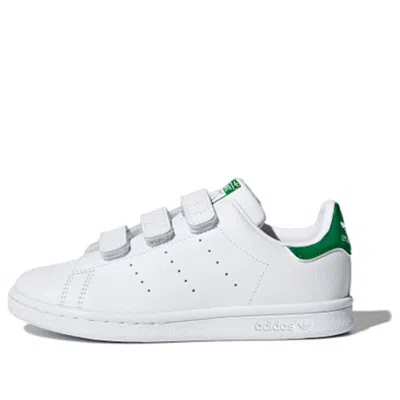 Adidas Originals (ps) Adidas Stan Smith Cf Velcro 'white Green' In Multi