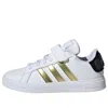 Adidas Originals (ps) Adidas Star Wars Grand Court 2.0 'white Black Metallic Gold' In Multi