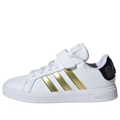 Adidas Originals (ps) Adidas Star Wars Grand Court 2.0 'white Black Metallic Gold'