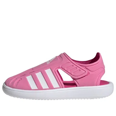 Adidas Originals (ps) Adidas Summer Closed Toe Water Sandals 'bliss Pink White' In Multi
