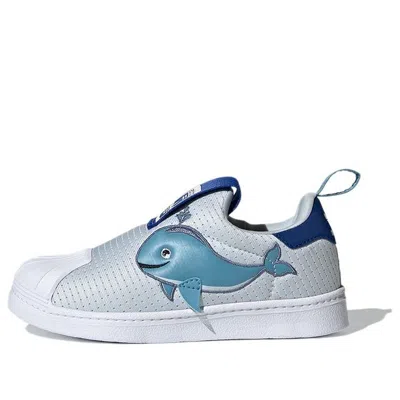 Adidas Originals (ps) Adidas Superstar 360 Primeblue Little Kid 'whale' In White