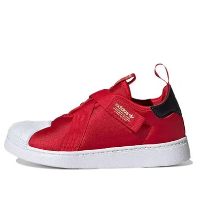 Adidas Originals (ps) Adidas Superstar 360 'scarlet White Gold' In Red