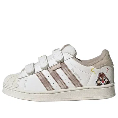 Adidas Originals (ps) Adidas Superstar Cf 'chip & Dale-beige' In Neutral