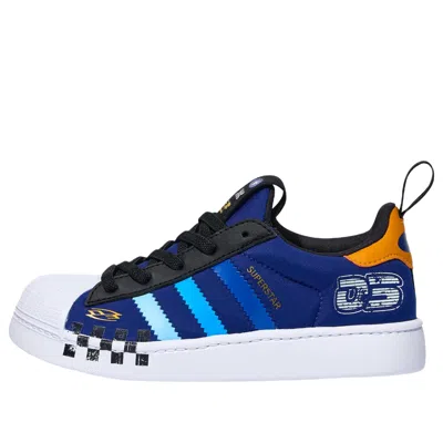 Adidas Originals (ps) Adidas Superstar Quickon 'dark Blue' In Dark Blue/cloud White/core Black