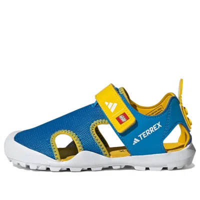 Adidas Originals (ps) Adidas Terrex X Lego Captain Toey Sandals 'bright Blue Yellow'