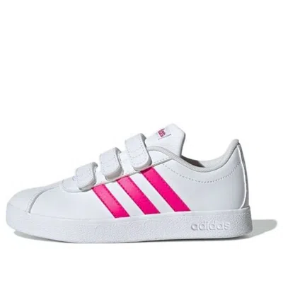 Adidas Originals (ps) Adidas Vl Court 2.0 Cmf 'white Pink'
