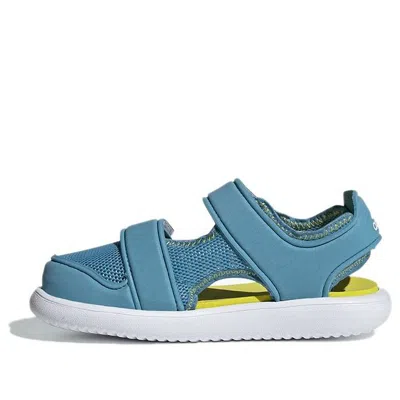 Adidas Originals (ps) Adidas Water Sandal Ct C Sandals Blue/yellow In Multi