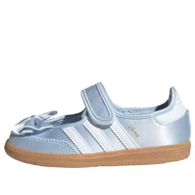 Adidas Originals (ps) Adidas X Disney Sambe Jane 'crystal Sky Cloud White' In Blue