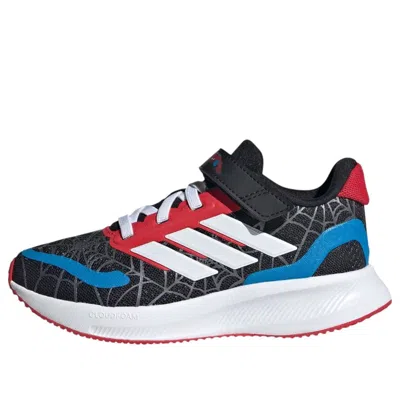 Adidas Originals (ps) Adidas X Marvel Spider-man Runfalcon 'core Black White Ruby' In Multi