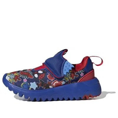 Adidas Originals (ps) Adidas X Marvel Suru365 Superhero Adventures Slip-on Shoes 'royal Blue Vivid Red Blue Rush'