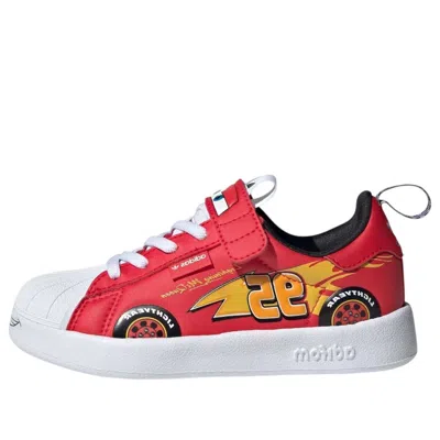 Adidas Originals (ps) Adidas X Pixar Cars Adifom Superstar 360 'pure Ruby Cloud White' In Multi